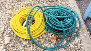 2 Long reel water hoses COLLECT ONLY