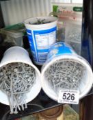 A large box of new galvanised nails