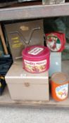 A quantity of metal cases, tins etc COLLECT ONLY