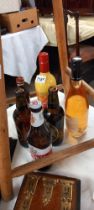 A bottle of advocaat, wine, lager, cider & liqueur