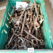 A tub of vintage A/F Spanners