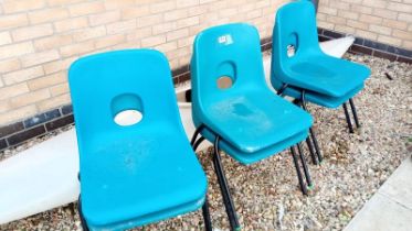 6 Classic classroom chairs COLLECT ONLY