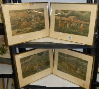 A set of four equestrian related prints, 41 x 31 cm COLLECT ONLY.