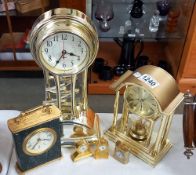 A selection of mantle clocks