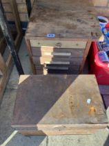 A set of workshop drawers & ammo box full of levels COLLECT ONLY