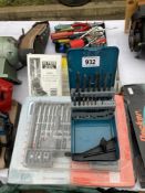 A quantity of drill bits & screwdrivers A/F