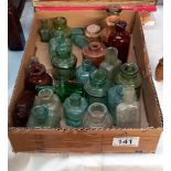 A good lot of 19th/20th Century glass & stoneware small bottles