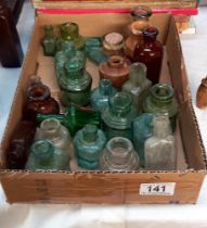 A good lot of 19th/20th Century glass & stoneware small bottles