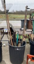 A quantity of garden tools COLLECT ONLY