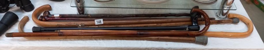 A good selection of Manby vintage walking sticks COLLECT ONLY