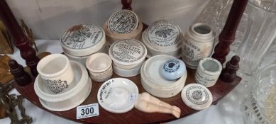 A quantity of advertising, tooth paste pots lids, some Victorian etc