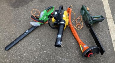 A strimmer, 2 hedgecutters & A leaf blower COLLECT ONLY