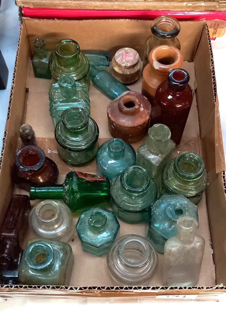 A good lot of 19th/20th Century glass & stoneware small bottles - Image 2 of 2