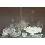A good lot of crystal ware & glass COLLECT ONLY