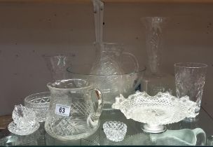 A good lot of crystal ware & glass COLLECT ONLY