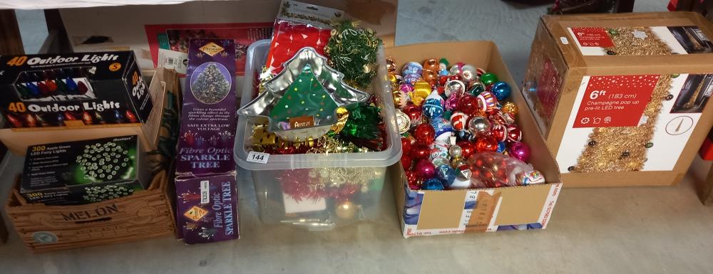 A good large lot of Christmas tree decorations COLLECT ONLY