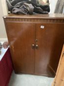 A 2 door 1930's low wardrobe 55cm x 37cm x 47cm tall) COLLECT ONLY