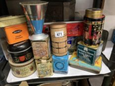 A good collection of vintage and later tins