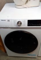 A Hisense steam pure jet inverter washing machine 9kg load