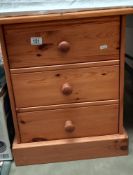A 3 drawer bedroom chest COLLECT ONLY