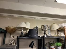 7 lamp bases & shades