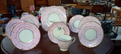 A Royal Grafton sandwich plate & 6 plates, 1 cup, Saucer, Sugar bowl & Milk jug COLLECT ONLY