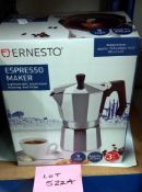 An Ernesto espresso maker 9 cup