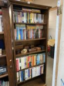 A tall 6 shelf oak bookcase (Width 83cm x Depth 32cm x Height 192cm) COLLECT ONLY
