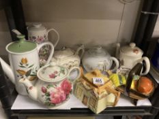 8 vintage tea and coffee pots