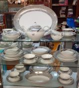 Fifty two pieces of HAYASI, Japan porcelain tea and dinner ware, COLLECT ONLY.