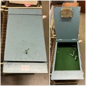 A heavy Safe box with 1 key 40x22x13cm (Key in office)