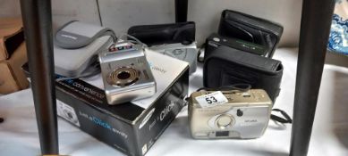 4 Cameras including a boxed Samsung