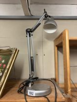 An anglepoise lamp