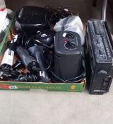 A quantity of household electrical goods including radios, heaters & speakers etc COLLECT ONLY