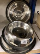 3 large Jollyes dog bowls
