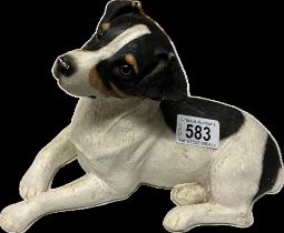 A Jack Russell terrier figure