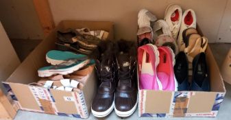 14 pairs of ladies shoes size 6 (1 pair being boots) Includes an unworn pair of Sketchers