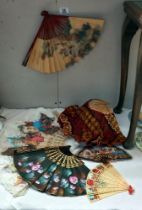 A collection of vintage fans