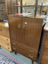 A vintage cupboard with 2 drawers (77cm x 43cm x 121cm) COLLECT ONLY