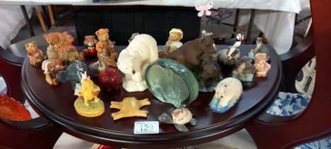 A varied collection of animal ornaments