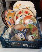 A Vale china cake set & other china COLLECT ONLY