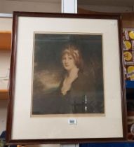 T. Hamilton Crawford A framed and glazed engraving of Lady Helen Hall COLLECT ONLY