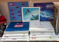 A collection of 15 unused boxed Red Arrows calendars, including; 2 x 2011, 2 x 2010, 2000, 2005,
