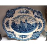 A Johnson Bros old British Castles meat plate COLLECT ONLY