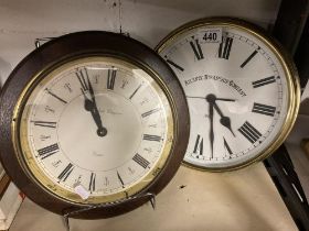 two decorative clocks