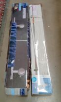 A New cased Dunelm Venetian blind width 75cm x 160cm Drop & A new boxed towel rail COLLECT ONLY