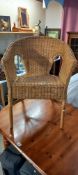 A Wicker chair COLLECT ONLY