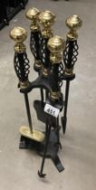 Black cast and brass coloured Companion set (new)