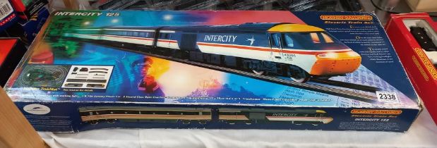 A boxed Hornby electric train set Intercity 125 & Minnie play mat
