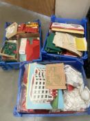 A good large lot of vintage Bayko building parts in 3 boxes